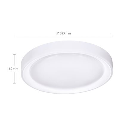 Brilagi - FLOCO LED RGB hämardatav laevalgusti LED/30W/230V, läbimõõt 39,5 cm, 3000–6500 K, Wi‑Fi Tuya + LED/6W + kaugjuhtimispult
