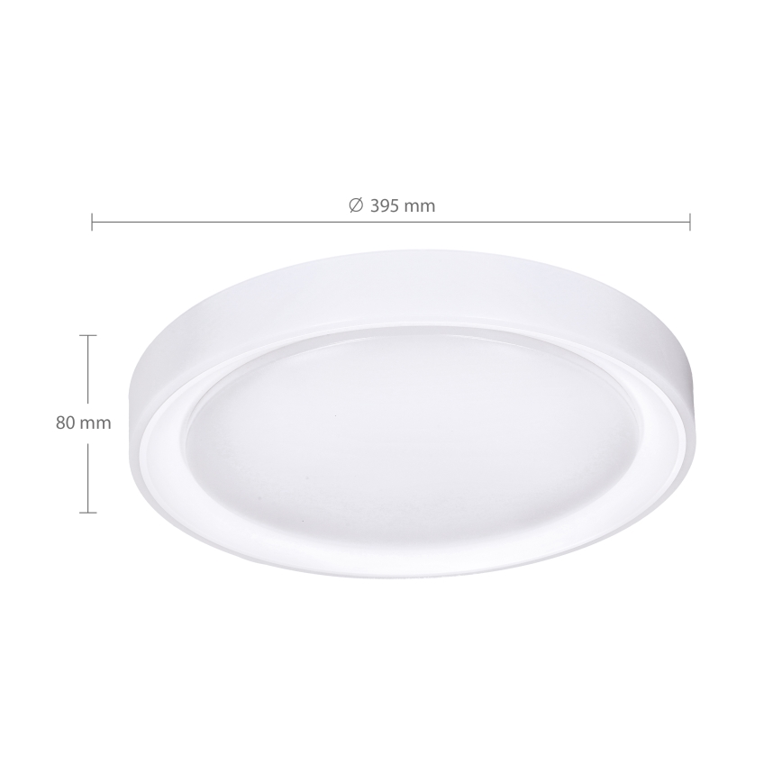 Brilagi - FLOCO LED RGB hämardatav laevalgusti LED/30W/230V, läbimõõt 39,5 cm, 3000–6500 K, Wi‑Fi Tuya + LED/6W + kaugjuhtimispult