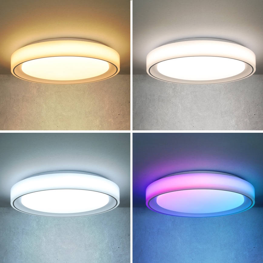 Brilagi - RGB LED Hämardatav laevalgusti FLOCO LED/30W/230V 3000-6500K Wi-Fi Tuya + LED/6W + kaugjuhtimispult