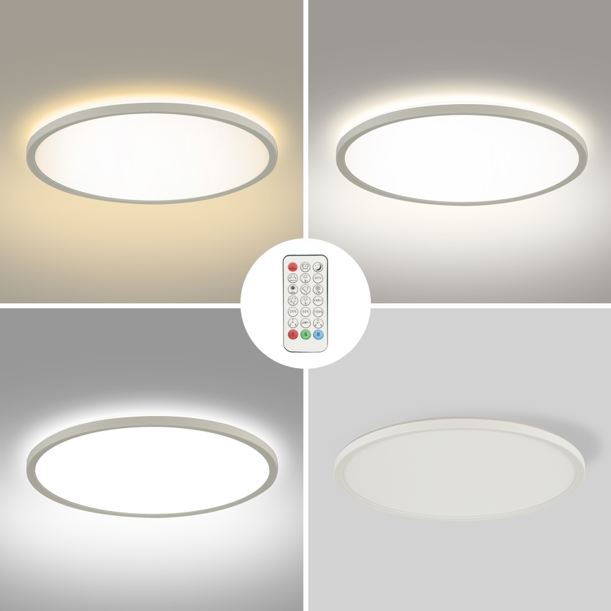 Brilagi - LED RGB Hämardatav laevalgusti ULTRA SLIM LED/18W/230V 2700-6500K d. 30 cm valge + kaugjuhtimispult