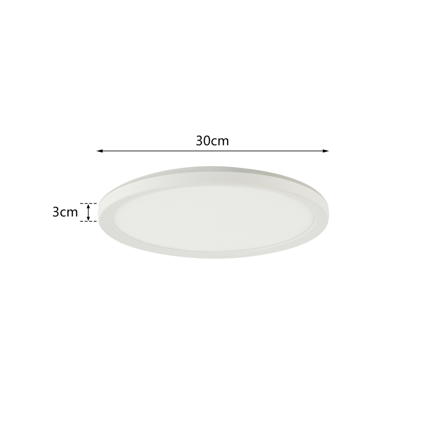 Brilagi - LED RGB Hämardatav laevalgusti ULTRA SLIM LED/18W/230V 2700-6500K d. 30 cm valge + kaugjuhtimispult