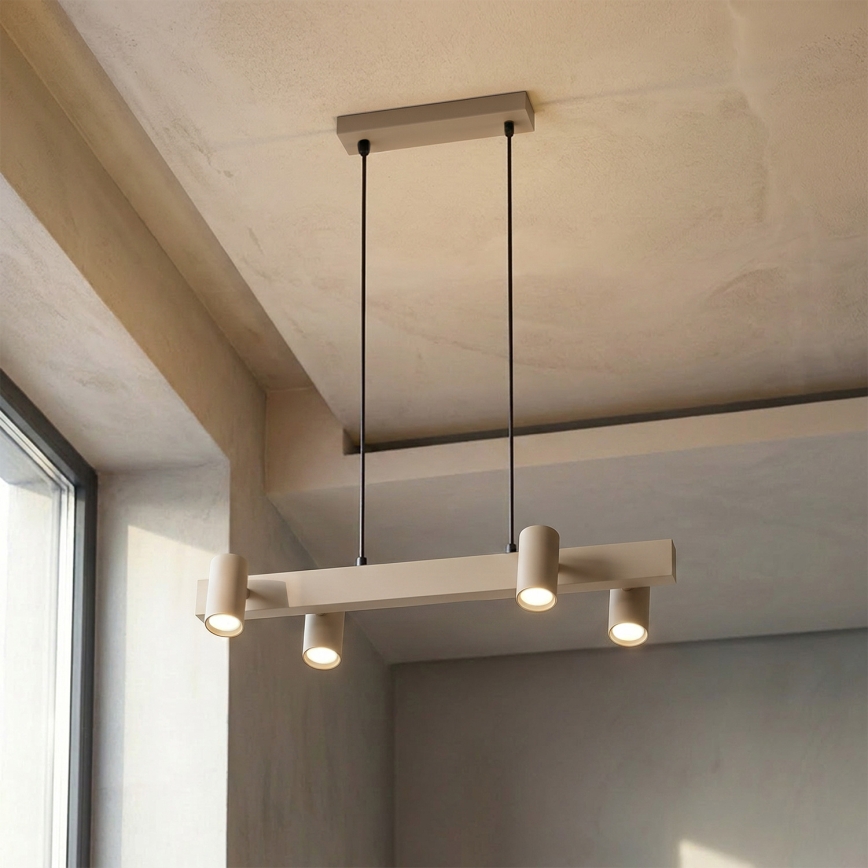 BRILAGI - LED RGBW hämardatav lühter kaablil SELE 4xGU10/6,5W/230V 2700-6500K beež