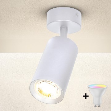 BRILAGI - LED RGBW hämardatav kohtvalgusti SELE 1xGU10/4,8W/230V 3000K valge + kaugjuhtimispult