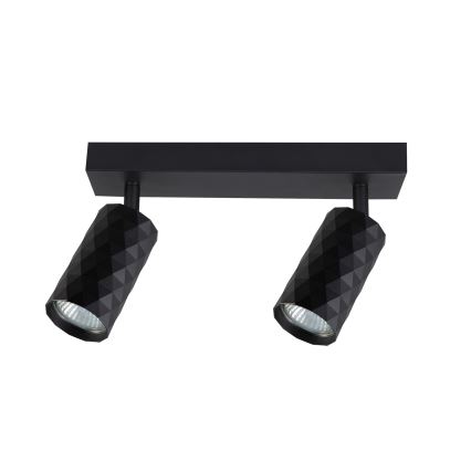 Brilagi - LED RGBW hämardatav punktvalgusti SELE DIAMANT 2xGU10/4,8W/230V 3000K must + kaugjuhtimispult