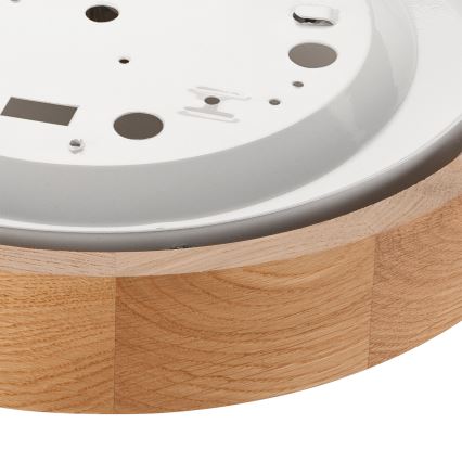 Brilagi - LED RGBW hämardatav laelamp CARVALHO 1xE27/15W/230V 2700–6500K Wi-Fi, tamme viimistlus, Ø 27,5 cm