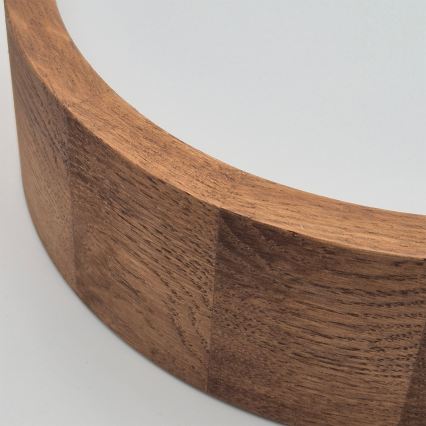 Brilagi - LED RGBW hämardatav laelamp CARVALHO 1xE27/15W/230V 2700-6500K Wi-Fi tammeviimistlus läbimõõt 27,5 cm