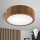Brilagi - LED RGBW hämardatav laelamp CARVALHO 1xE27/9W/230V 2700-6500K Wi-Fi tammeviimistlus läbimõõt 27,5 cm