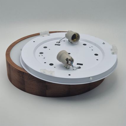 Brilagi - LED RGBW hämardatav laelamp CARVALHO 2xE27/15W/230V 2700-6500K Wi-Fi tamm, läbimõõt 37,5 cm