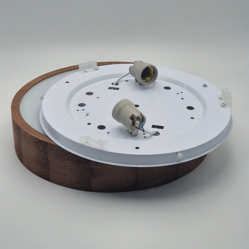 Brilagi - LED RGBW hämardatav laelamp CARVALHO 2xE27/15W/230V 2700-6500K Wi-Fi tamm, läbimõõt 37,5 cm