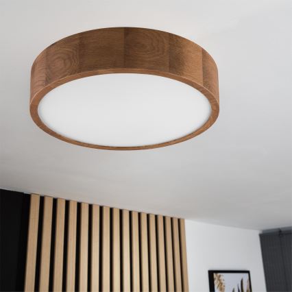 Brilagi - LED RGBW hämardatav laelamp CARVALHO 2xE27/9W/230V 2700-6500K Wi-Fi tamm, läbimõõt 37,5 cm