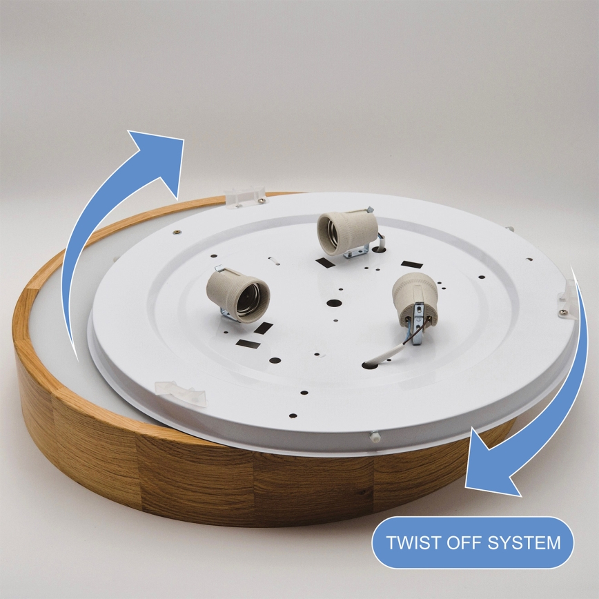 Brilagi - LED RGBW hämardatav laevalgusti CARVALHO 3xE27/15W/230V 2700-6500K Wi-Fi tamm läbimõõt 47,5 cm