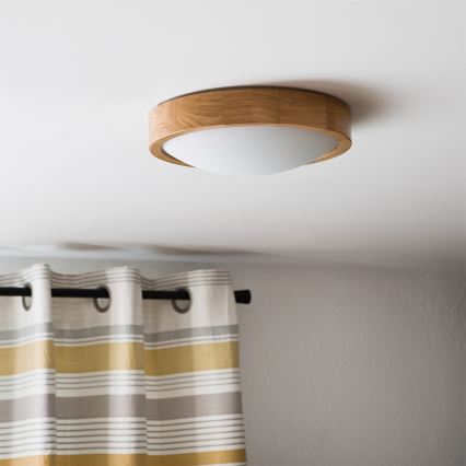 Brilagi - LED RGBW hämardatav laelamp CARVALHO SLIM 1xE27/9W/230V 2700-6500K Wi-Fi tamm, läbimõõt 27 cm