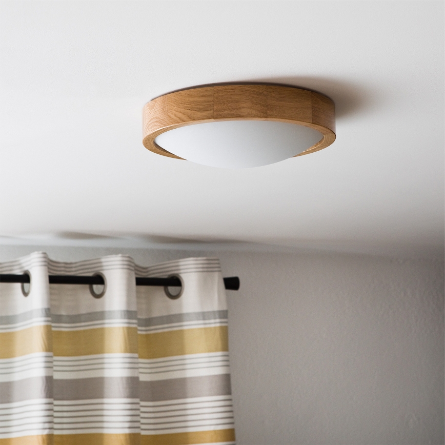 Brilagi - LED RGBW hämardatav laelamp CARVALHO SLIM 1xE27/9W/230V 2700-6500K Wi-Fi tamm, läbimõõt 27 cm