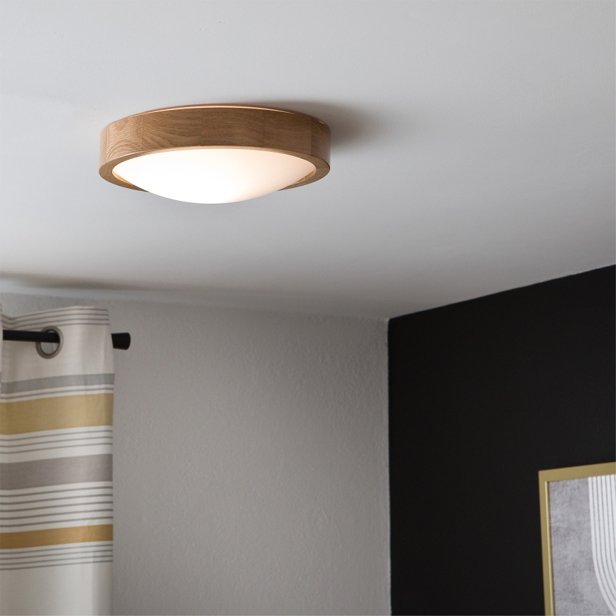 Brilagi - LED RGBW hämardatav laelamp CARVALHO SLIM 1xE27/9W/230V 2700-6500K Wi-Fi tamm, läbimõõt 27 cm