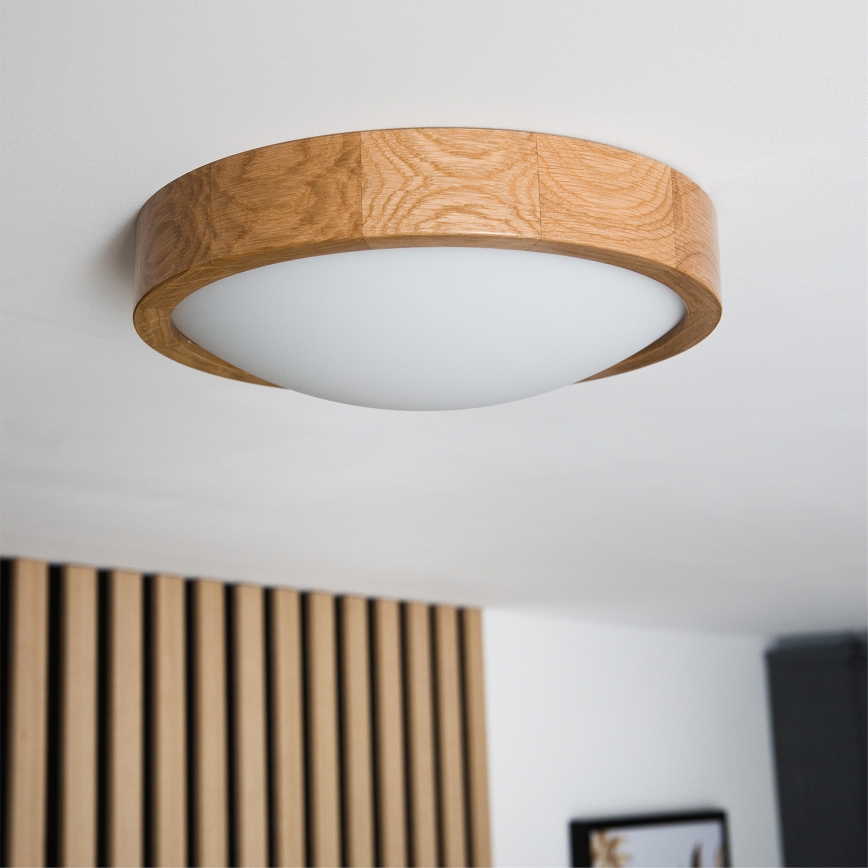 Brilagi - LED RGBW hämardatav laelamp CARVALHO SLIM 1xE27/9W/230V 2700-6500K Wi-Fi tamm, läbimõõt 27 cm