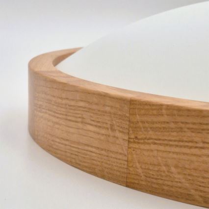 Brilagi - LED RGBW hämardatav laelamp CARVALHO SLIM 2xE27/15W/230V 2700-6500K Wi-Fi tamm Ø 37 cm