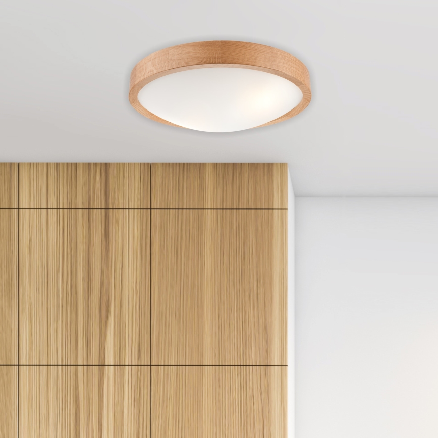 Brilagi - LED RGBW hämardatav laelamp CARVALHO SLIM 2xE27/9W/230V 2700-6500K Wi-Fi tamm Ø 37 cm