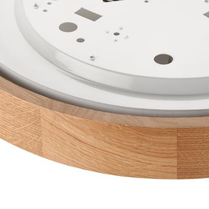 Brilagi - LED RGBW hämardatav laelamp CARVALHO SLIM 2xE27/9W/230V 2700-6500K Wi-Fi tamm Ø 37 cm