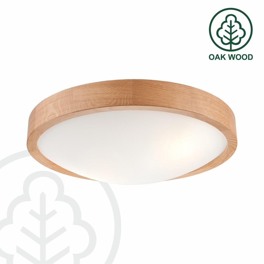 Brilagi - LED RGBW hämardatav laelamp CARVALHO SLIM 2xE27/9W/230V 2700-6500K Wi-Fi tamm Ø 37 cm