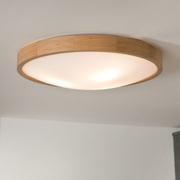 Brilagi - LED RGBW hämardatav laelamp CARVALHO SLIM 3xE27/15W/230V 2700-6500K Wi-Fi tamm läbimõõt 47 cm