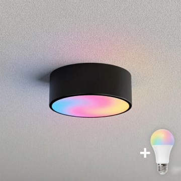 BRILAGI - LED RGBW hämardatav laelamp CLARE 1xE27/12W/230V 2700-6500K läbimõõt 20 cm must