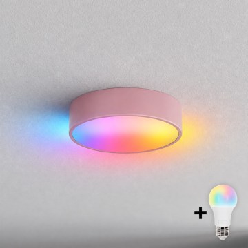 BRILAGI - LED RGBW hämardatav laelamp CLARE 1xE27/12W/230V läbimõõt 20 cm roosa