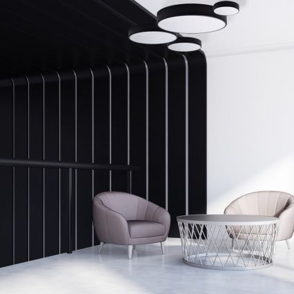 Brilagi - LED RGBW hämardatav laelamp CLARE 1xE27/9W/230V 2700-6500K läbimõõt 20 cm Wi-Fi must