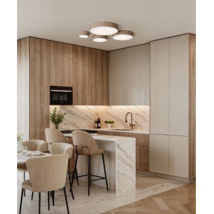Brilagi - LED RGBW hämardatav laevalgusti CLARE 2xE27/9W/230V 2700-6500K läbimõõt 30 cm Wi-Fi beež