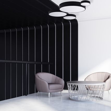 Brilagi - LED RGBW hämardatav laevalgusti CLARE 2xE27/9W/230V 2700-6500K, läbimõõt 30 cm, Wi‑Fi, must