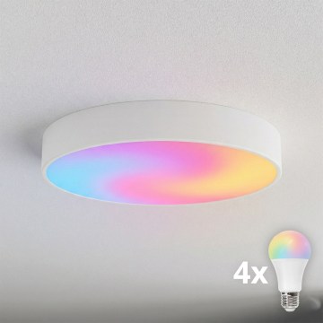 BRILAGI - LED RGBW hämardatav laelamp CLARE 4xE27/12W/230V 2700-6500K läbimõõt 50 cm valge