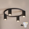 BRILAGI - LED RGBW hämardatav laelamp SELE 4xGU10/6,5W/230V 2700-6500K must
