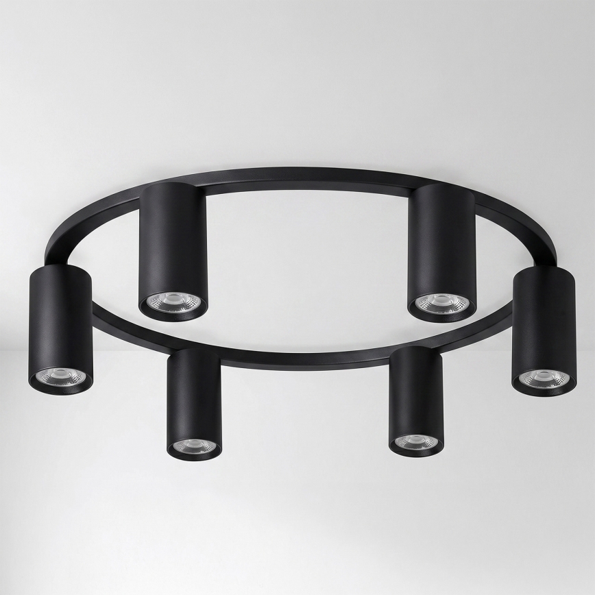 BRILAGI - LED RGBW Hämardatav laelamp SELE 6xGU10/6,5W/230V 2700-6500K must + kaugjuhtimispult