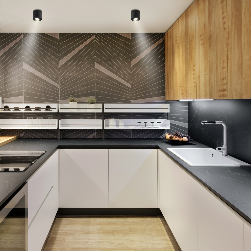 Brilagi - LED RGBW hämardatav suunavalgusti MIA 1xGU10/30W/230V 2700-6500K Wi-Fi 84x80 mm must