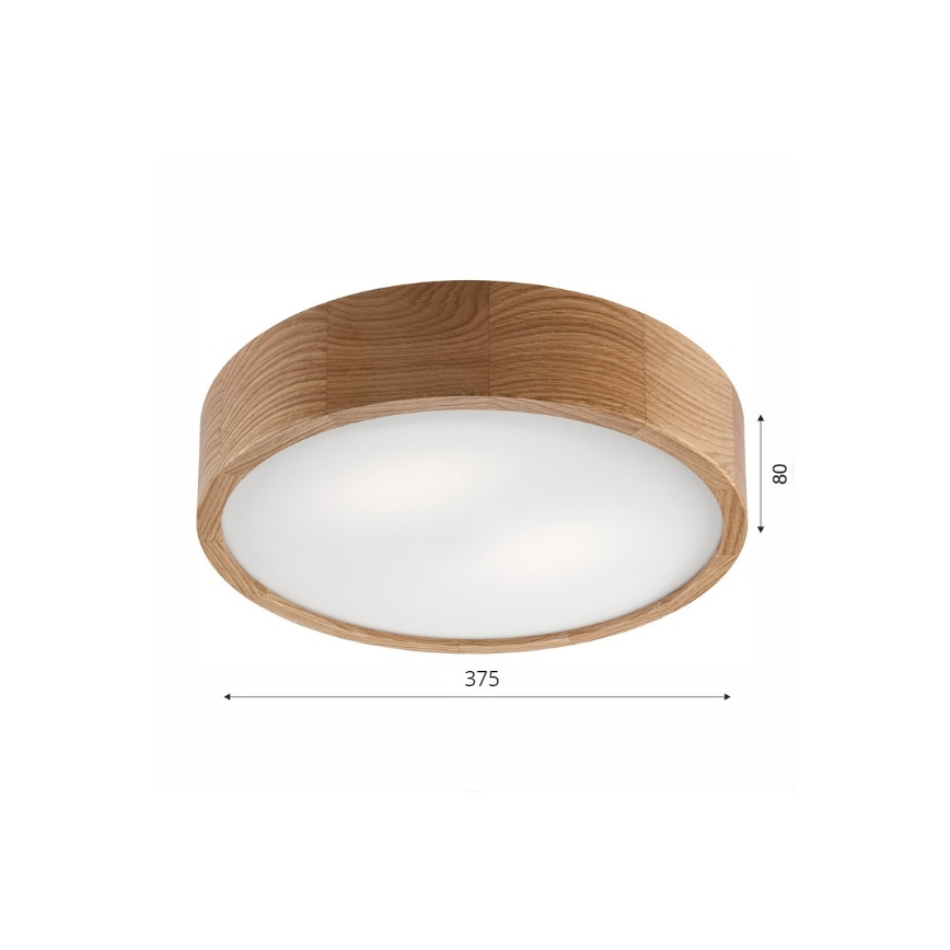 Brilagi - LED RGBW hämardatav laelamp CARVALHO 2xE27/15W/230V 2700-6500K Wi-Fi tamm läbimõõt 37,5 cm
