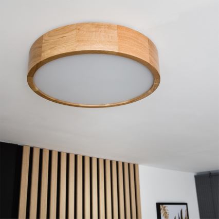 Brilagi - LED RGBW hämardatav laelamp CARVALHO 2xE27/9W/230V 2700-6500K Wi-Fi tamm läbimõõt 37,5 cm