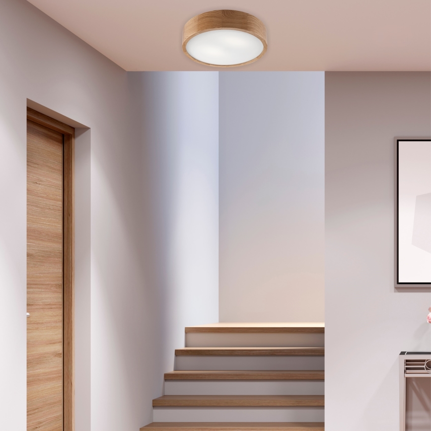 Brilagi - LED RGBW hämardatav laelamp CARVALHO 2xE27/9W/230V 2700-6500K Wi-Fi tamm läbimõõt 37,5 cm
