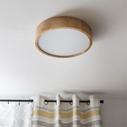 Brilagi - LED RGBW hämardatav laelamp CARVALHO 2xE27/9W/230V 2700-6500K Wi-Fi tamm läbimõõt 37,5 cm