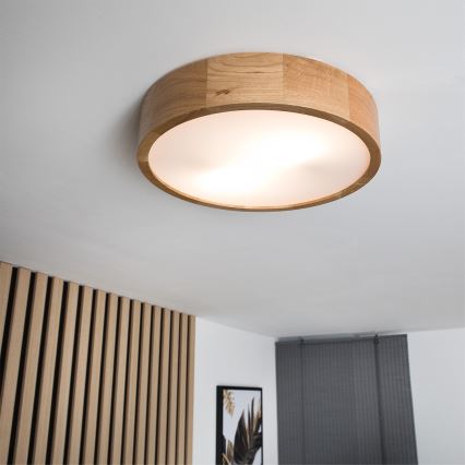 Brilagi - LED RGBW hämardatav laelamp CARVALHO 2xE27/9W/230V 2700-6500K Wi-Fi tamm läbimõõt 37,5 cm