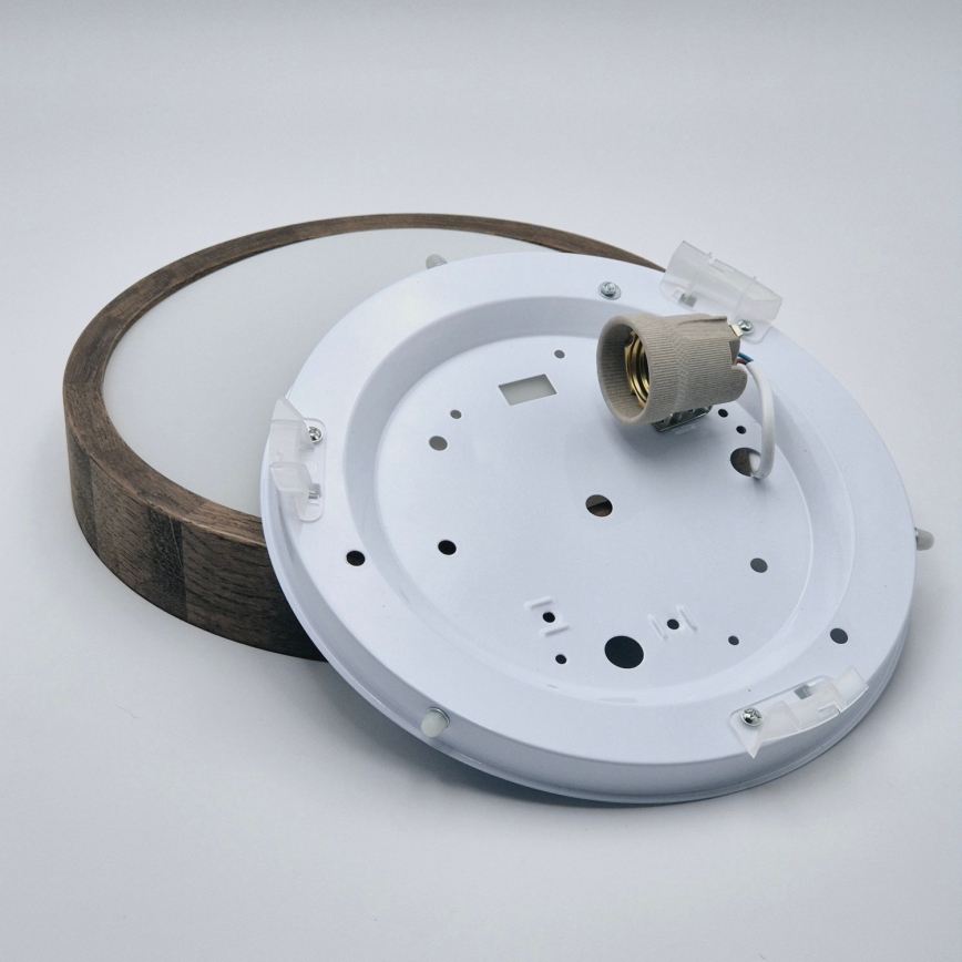 Brilagi - LED RGBW hämardatav laelamp CARVALHO SLIM 1xE27/15W/230V 2700-6500K Wi-Fi tamm läbimõõt 27 cm