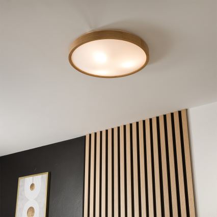Brilagi - LED RGBW hämardatav laelamp CARVALHO SLIM 3xE27/9W/230V 2700-6500K Wi-Fi tamm läbimõõt 47 cm
