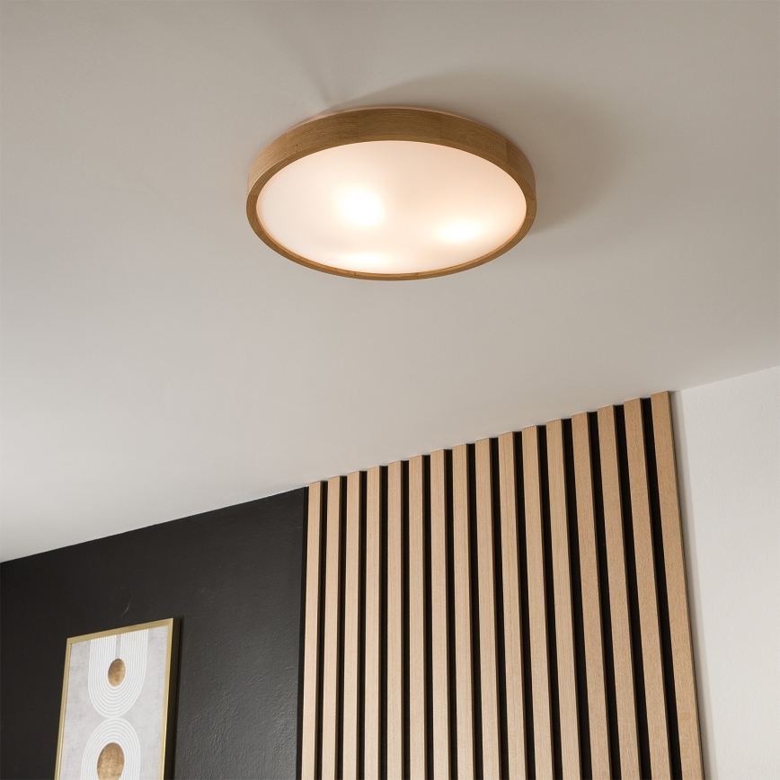Brilagi - LED RGBW hämardatav laelamp CARVALHO SLIM 3xE27/9W/230V 2700-6500K Wi-Fi tamm läbimõõt 47 cm
