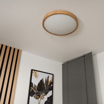 Brilagi - LED RGBW hämardatav laelamp CARVALHO SLIM 3xE27/9W/230V 2700-6500K Wi-Fi tamm läbimõõt 47 cm