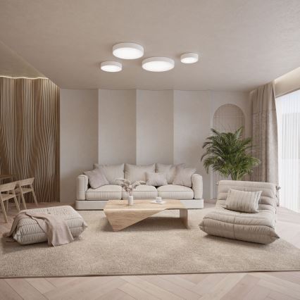 Brilagi - LED RGBW hämardatav laelamp CLARE 3xE27/9W/230V 2700-6500K läbimõõt 40 cm Wi-Fi valge