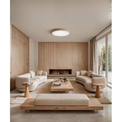 Brilagi - LED RGBW hämardatav laevalgusti CLARE 5xE27/9W/230V 2700-6500K läbimõõt 60 cm Wi-Fi beež