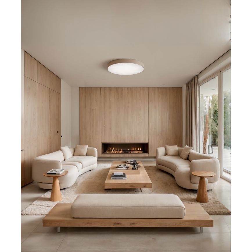 Brilagi - LED RGBW hämardatav laevalgusti CLARE 5xE27/9W/230V 2700-6500K läbimõõt 60 cm Wi-Fi beež