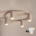 BRILAGI - LED RGBW hämardatav laevalgusti SELE 4xGU10/6,5W/230V 2700-6500K beež