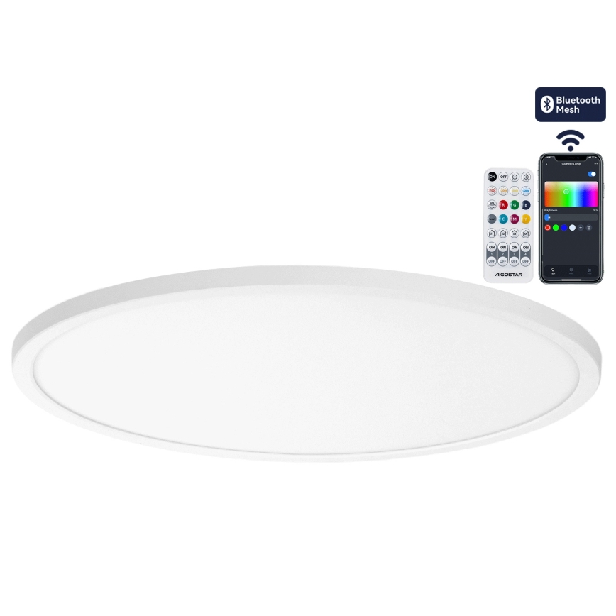 Brilagi - LED RGBW hämardatav laelamp VIBE LED/36W/230V 3000-6500K läbimõõt 40 cm valge + kaugjuhtimispult