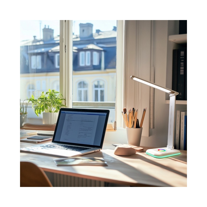 Brilagi - LED RGBW hämardatav laualamp MODO LED/7W/5V 3000/4000/6500K valge
