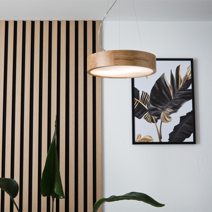 Brilagi - hämardatav LED RGBW rippvalgusti kaabliga CARVALHO 2xE27/9W/230V 2700-6500K Wi-Fi tamm läbimõõt 37 cm