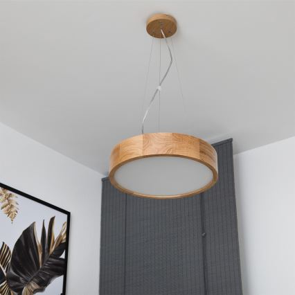 Brilagi - hämardatav LED RGBW rippvalgusti kaabliga CARVALHO 2xE27/9W/230V 2700-6500K Wi-Fi tamm läbimõõt 37 cm